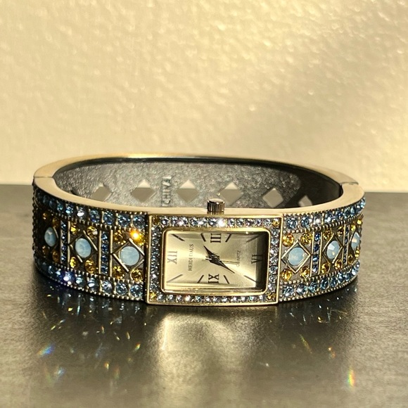 Heidi Daus Shimmering Pastel Swarovski Crystal Watch - Picture 8 of 11